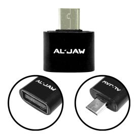 AL-JAW OTG USB2.0/MICRO USB محول او تي جي مناسب لتوصيل الفلاش بالجوالات التي تحتوي على منفذ ميكرو يو اس بي كأغلب جولات السامسونج 